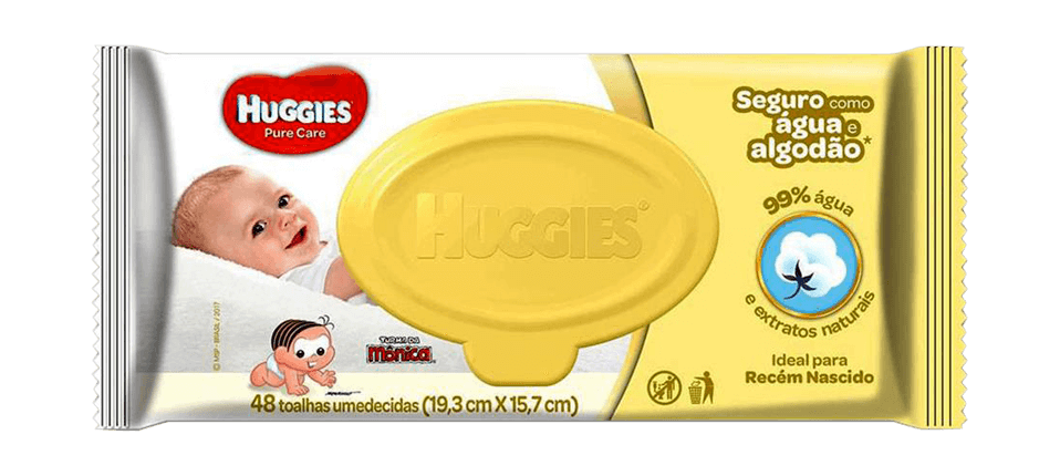 Lenços Umedecidos Huggies Primeiros 100 Dias 48 Unidades