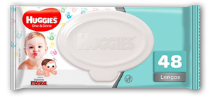 Lenços Umedecidos Huggies One & Done 48 Unidades