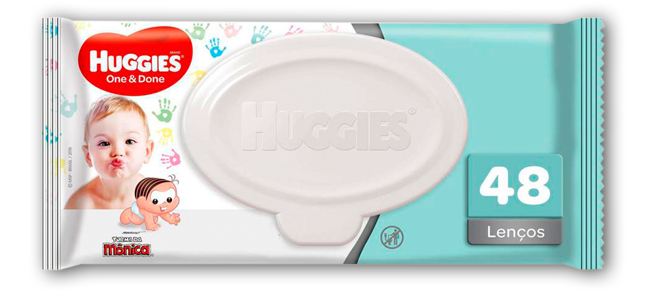 Lenços Umedecidos Huggies One & Done 48 Unidades