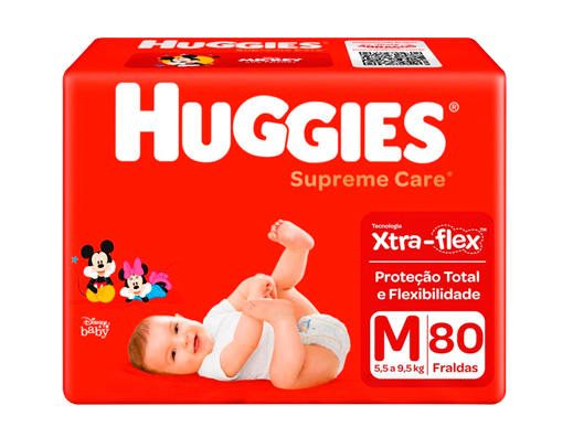 Fralda Huggies  Supreme Care M