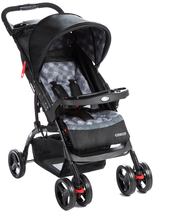 Carrinho Bebê Cosco Travel System Moove TS – Até 15 kg – Cinza Trama