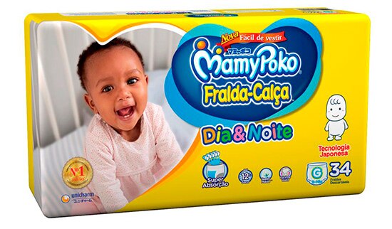 Fralda Calça MamyPoko Dia e Noite Barreiras Laterais