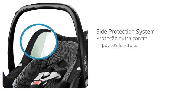 Proteção extra contra impacto laterais Proteção extra contra impacto laterais