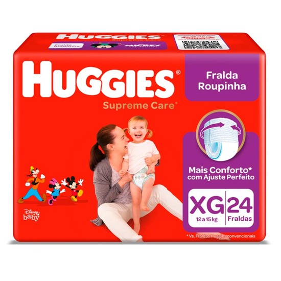 Fralda Huggies Roupinha Supreme Care Tamanho XG