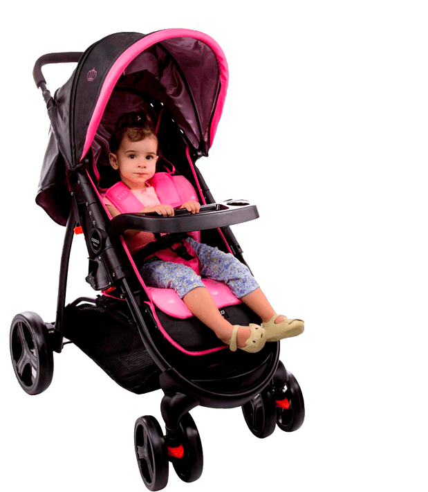 Carrinho Bebê Cosco Nexus - Até 15 kg - Rosa