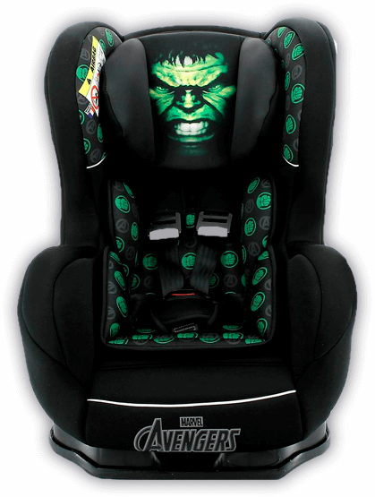 Cadeira Automóvel Team Tex Marvel Hulk - 0 a 25kg - Preta