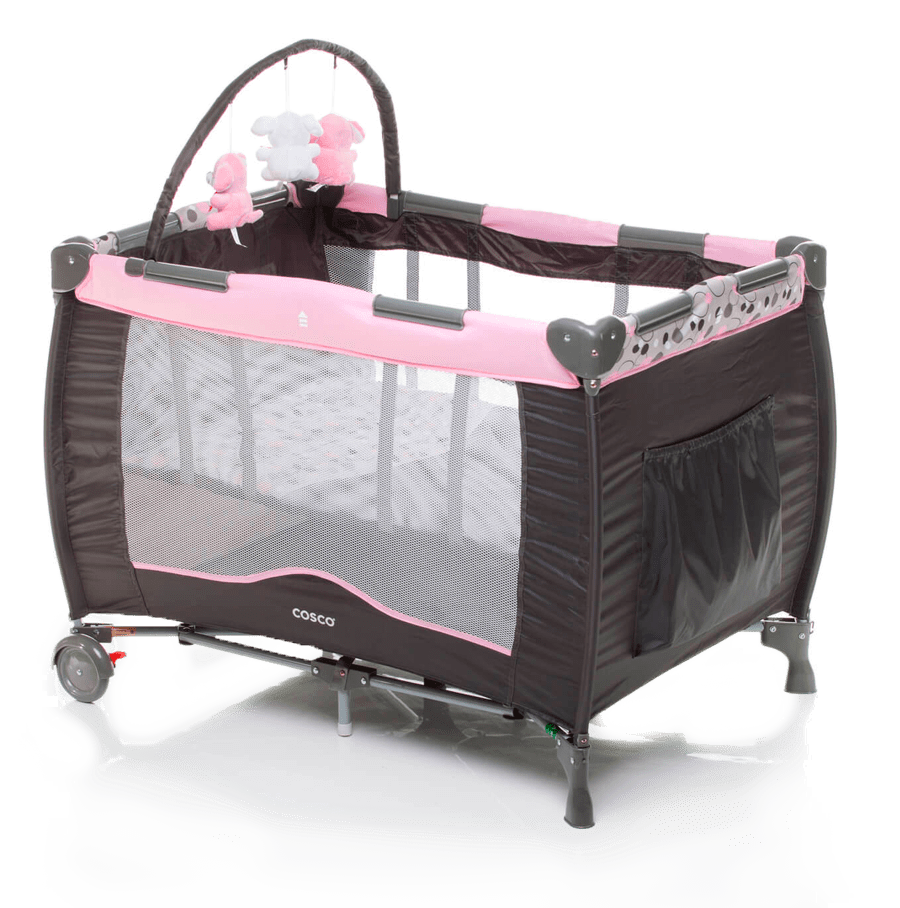Berço Desmontável Toybar Cosco Rosa