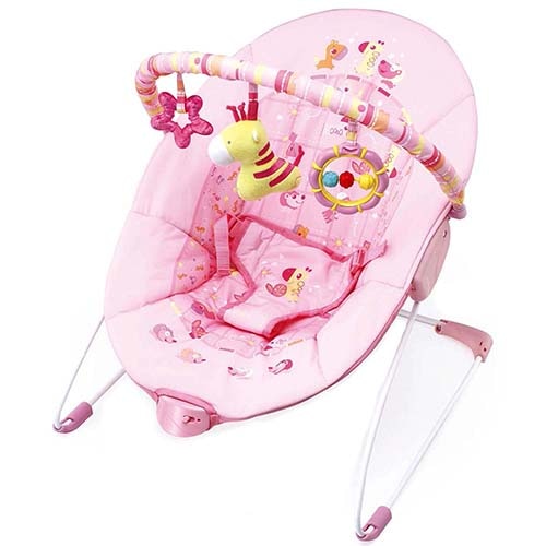 Cadeira descanso vibratoria Mastela 11kg rosa girafa