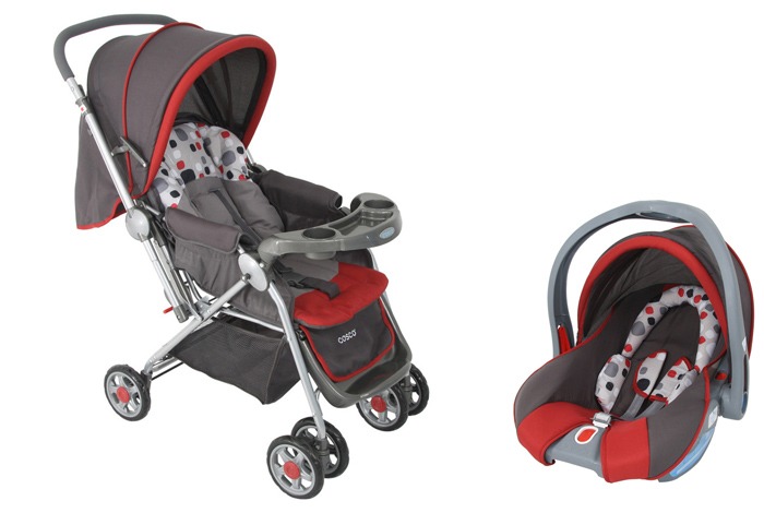 Carrinho de Bebê e Bebê Conforto Cosco 