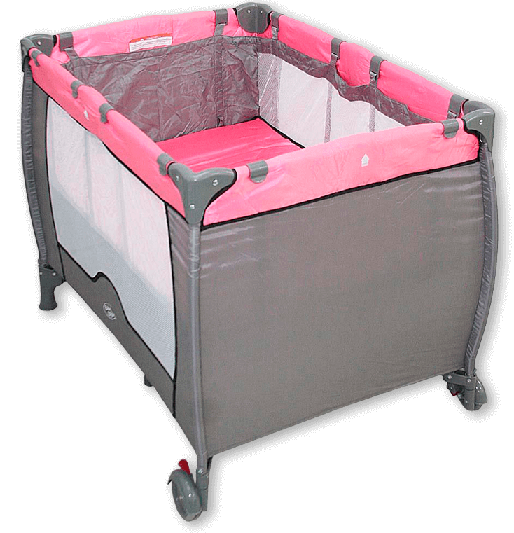 Berço Compacto Baby Style 116810C Rosa