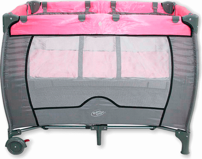 Berço Compacto Baby Style 116810C Rosa