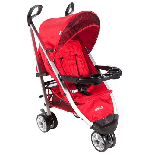 Carrinho Passeio Bebê Cosco Umbrella Deluxe Vermelho