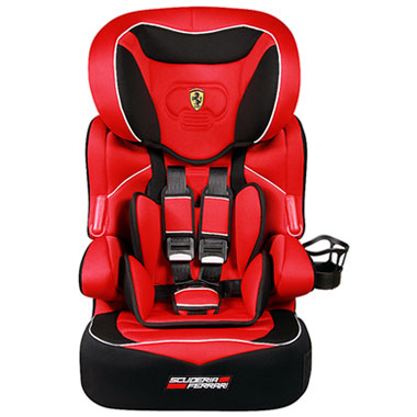 Cadeira para Automóvel Ferrari Beline SP Fúria - 9 a 36 Kg - Vermelho/Preto