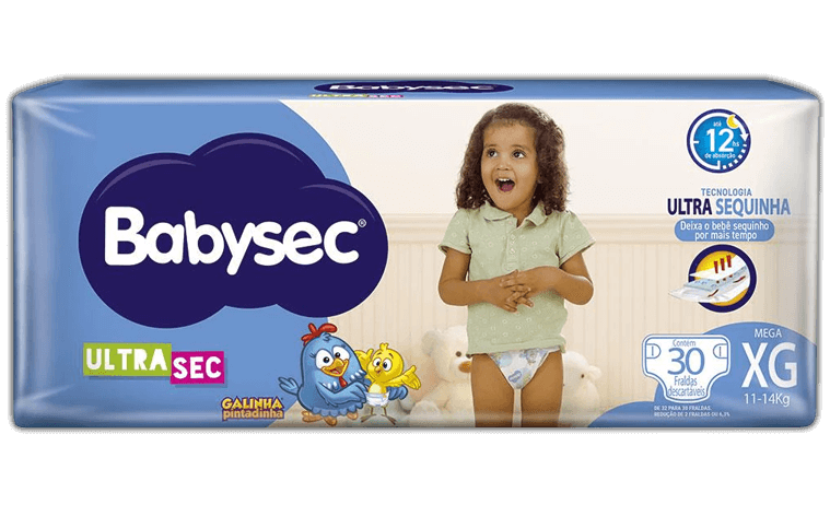 Fralda Babysec UltraSec XG Galinha Pintadinha