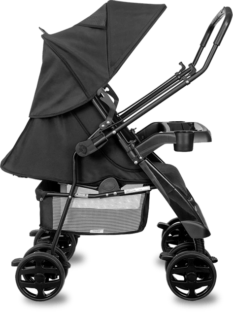Carrinho Passeio Tutti Baby Black TB Reversível