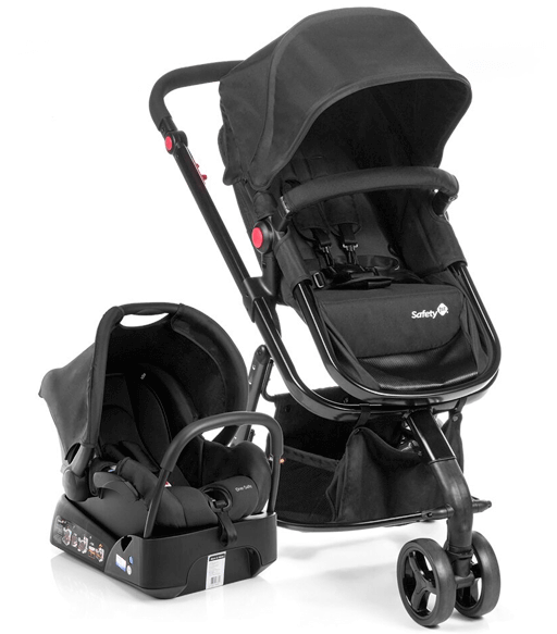 Carrinho Passeio Safety 1st Travel System Mobi Full Black 
