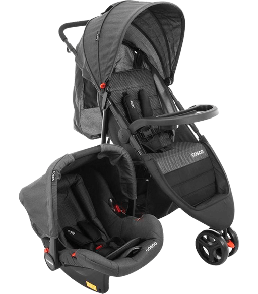 Carrinho Passeio Cosco Travel System Duo Jetty Preto