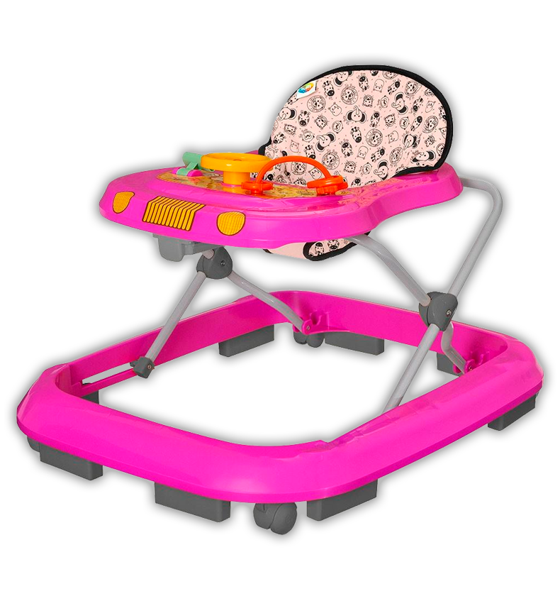 Andador Tutti Baby Safari Rosa