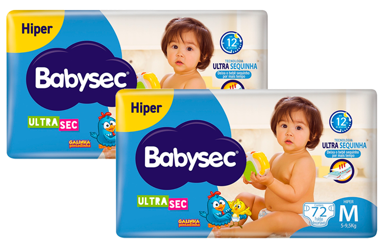 Fralda Babysec UltraSec Galinha Pintadinha