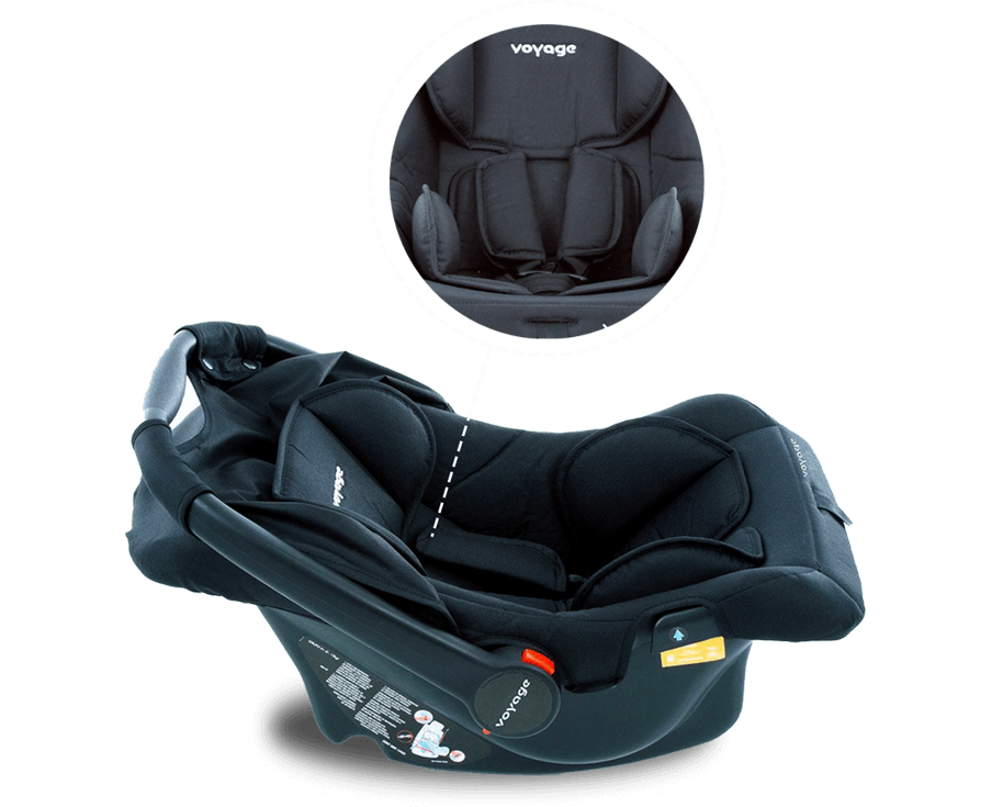 Bebê Conforto Voyage Beta cinto segurança