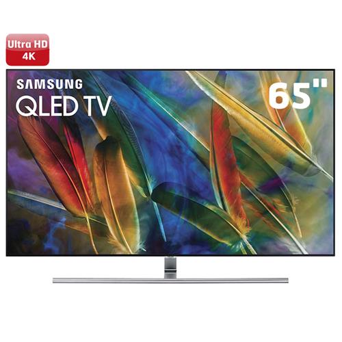 Smart TV QLED 65" UHD 4K Samsung Q7F QPicture com Pontos Quânticos, HDR1500, QStyle, Design 360, One Connect, QSmart, HDMI e USB