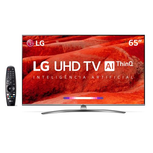 Smart TV LED 65" UHD 4K LG 65UM7650PSB ThinQ AI Inteligência Artificial IoT, IPS, HDR Ativo, WebOS 4.5, DTS Virtual X, Controle Smart Magic, Bluetooth Menor preço em Smart TV LED 65" UHD 4K LG 65UM7650PSB ThinQ AI Inteligência Artificial IoT, IPS, HDR Ativo, WebOS 4.5, DTS Virtual X, Controle Smart Magic, Bluetooth