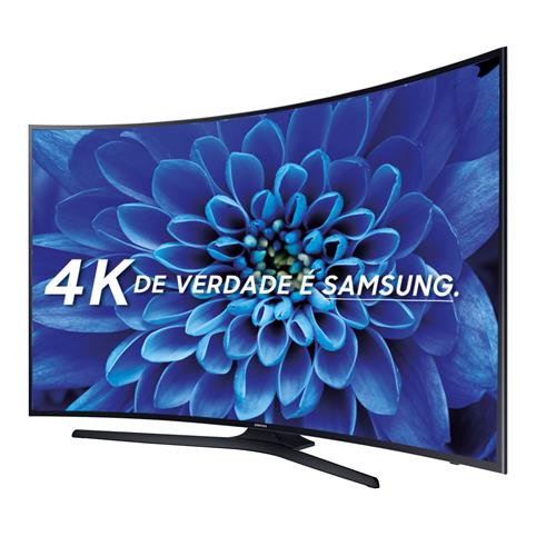 smart tv led 49 uhd 4k curva samsung 49ku6300 com hdr premium conteudo smart 4k plataforma tizen controle smart espelhamento de tela hdmi e usb 8867226
